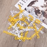 Confetti and Gold for Graduation Party with Congratulations